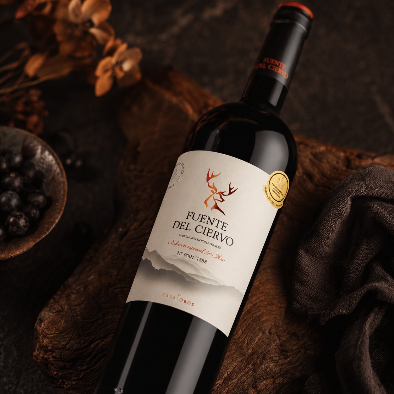 Vinho Tinto Fuente del Ciervo Edição Especial 3º Ano serie limitada – Cencibel & Syrah – Castilla-La Mancha