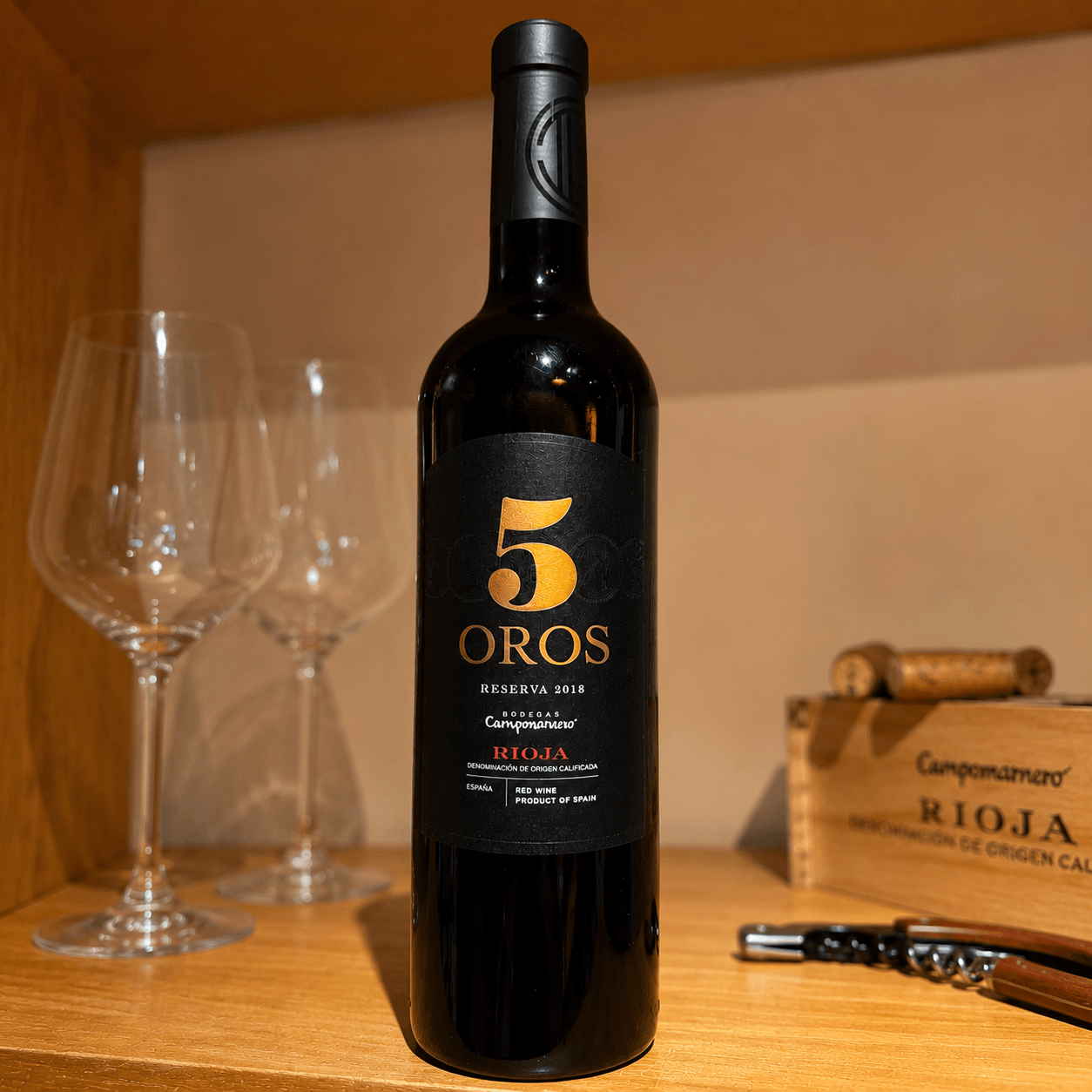 Vinho Tinto 5 Oros Reserva D.O.Ca Rioja – Tempranillo & Graciano