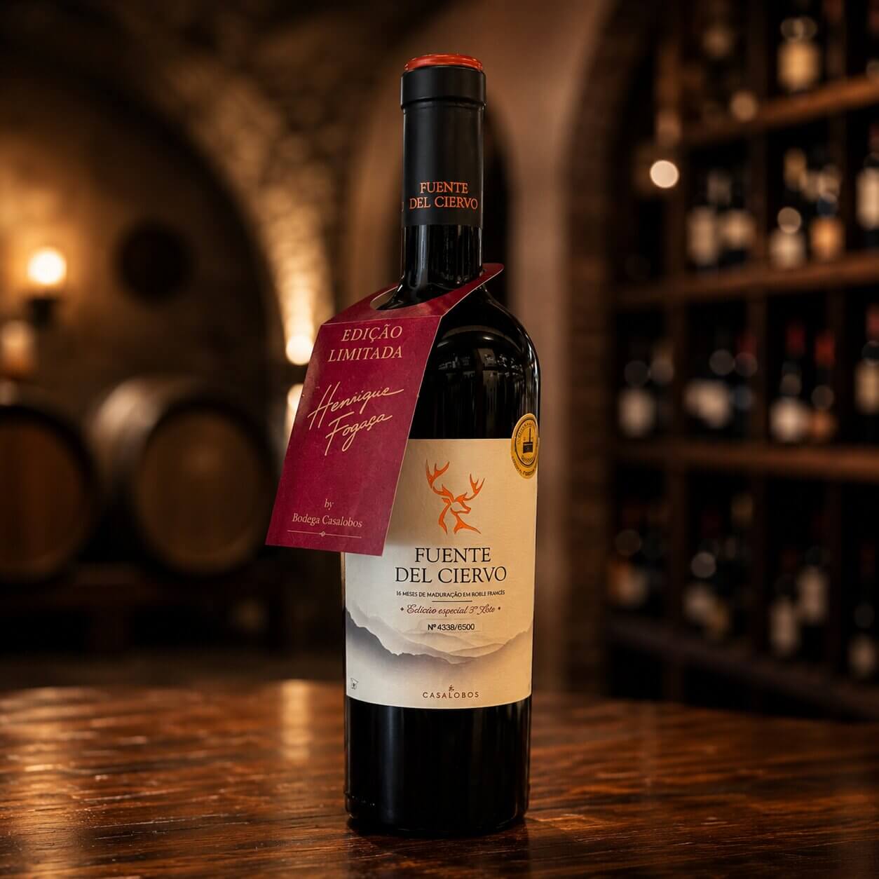 Vinho Tinto Fuente del Ciervo Edição Especial 3º Ano serie limitada – Cencibel & Syrah – Castilla-La Mancha By Fogaça