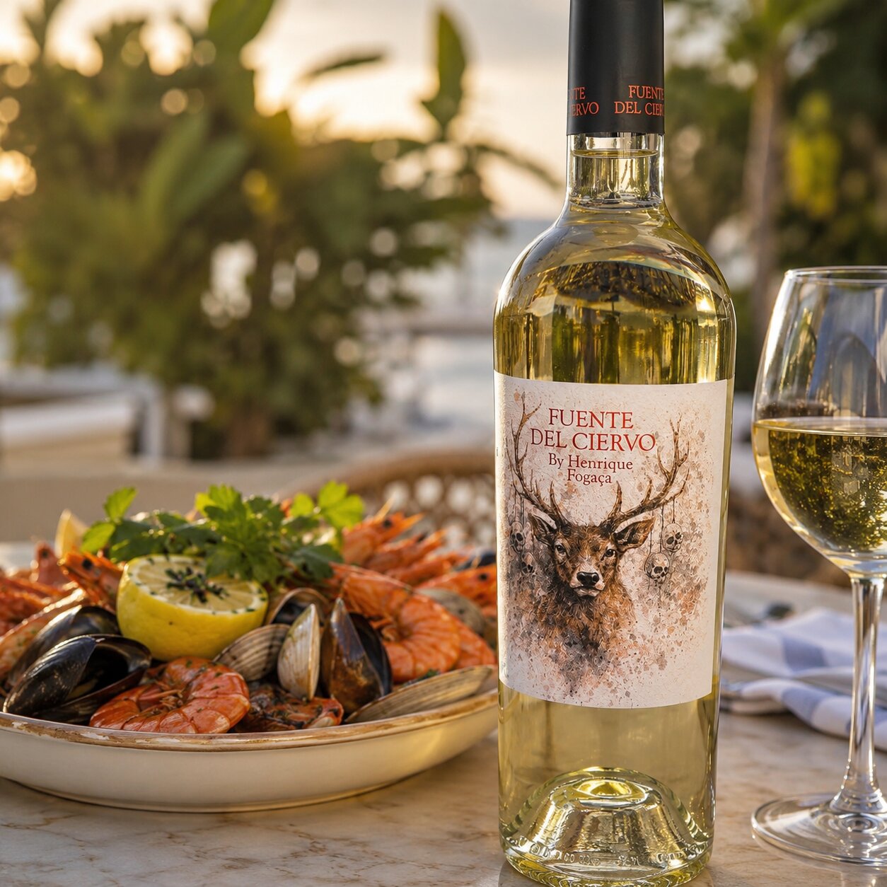 Vinho Branco Fuente del Ciervo Sauvignon Blanc & Chardonnay Castilla-La Mancha By Henrique Fogaça