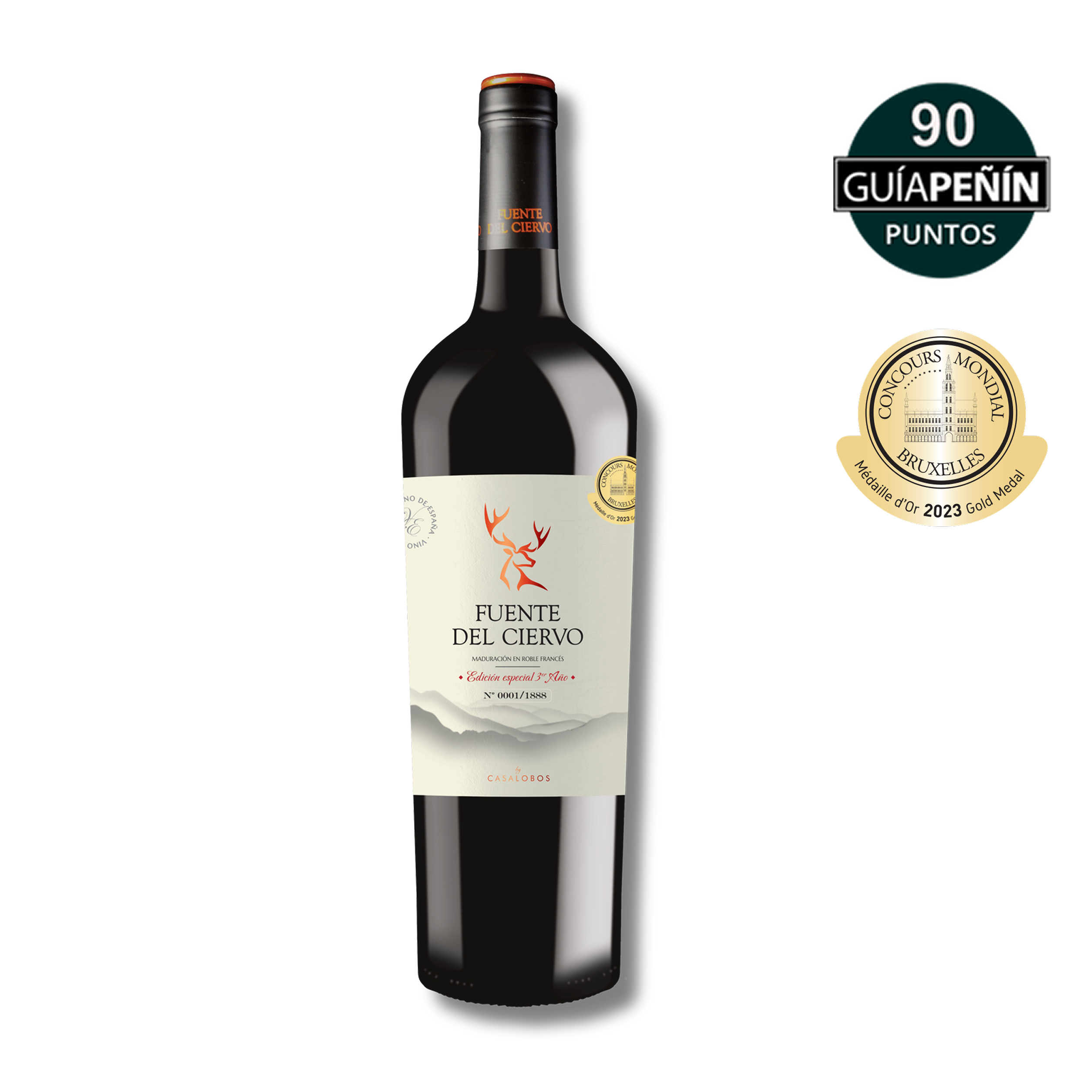 Vinho Tinto Fuente del Ciervo Edição Especial 3º Ano serie limitada – Cencibel & Syrah – Castilla-La Mancha